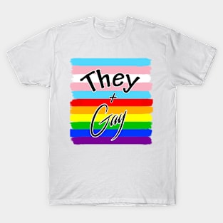 They and Gay Pride T-Shirt